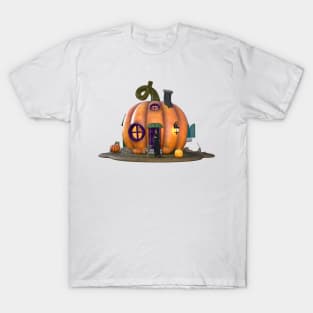3d rendering Little House Pumpkin T-Shirt